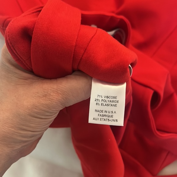 Diane Von Furstenberg Red Benny Bodycon Dress - Picture 9 of 10